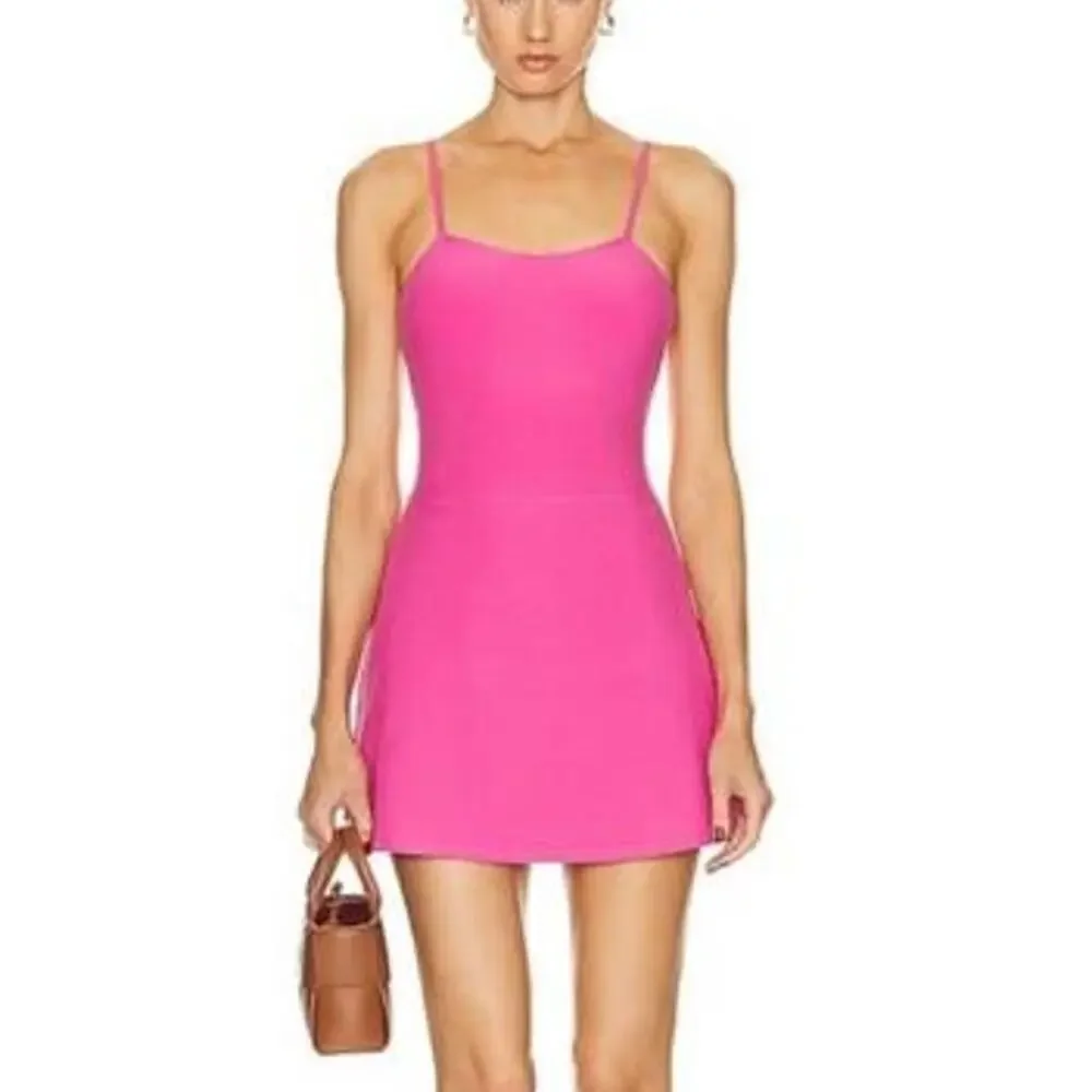 ALO Yoga Hot Pink Athletic Mini Dress Built-In Shorts Size XXS